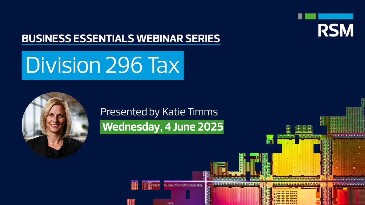 Concerned about the looming $3 million Super Tax? With legislation on the horizon, now’s the time to understand how Division 296 could affect your super 👉 ow.ly/WITF50W1mjA

#SuperTax #Division296 #Superannuation #BusinessEssentials