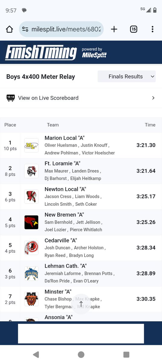 New Bremen Track & Field tweet media