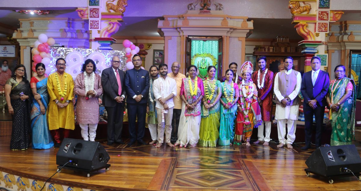 Spiritual night at Dattatreya Yoga Centre with Bhojpuri troupe, dignitaries shared greetings. #bhojpurigroup
<a href="/IndiainTandT/">India in T&T</a> <a href="/iccr_hq/">ICCR</a> <a href="/narendramodi/">Narendra Modi</a> <a href="/DrSJaishankar/">Dr. S. Jaishankar</a> <a href="/PMOIndia/">PMO India</a>