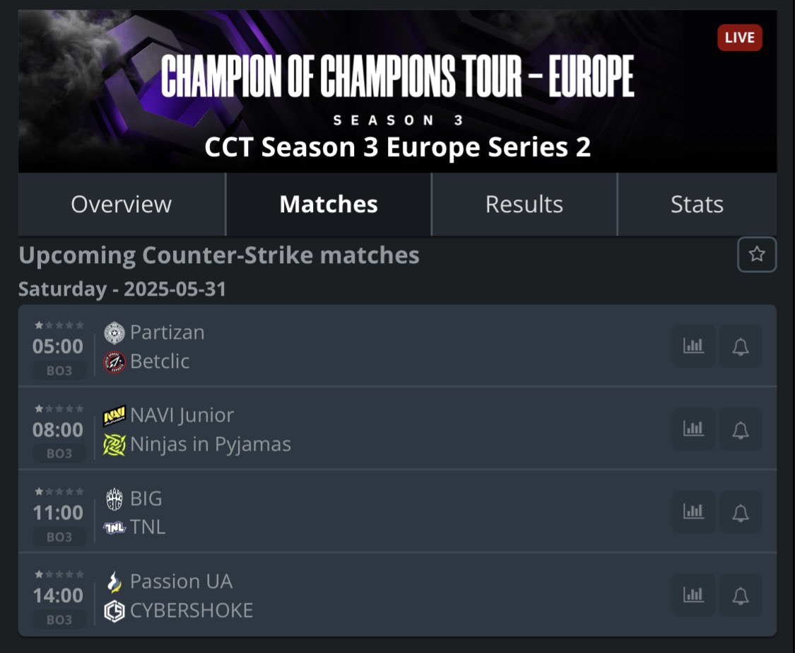 Guilherme Vilaça (@vilacattv) on Twitter photo Galera, amanhã vou fazer a CCT! 🙏🏼
🏆CCT Season 3 Europa Series 2
🆚NAVI Junior vs. Ninjas in Pyjamas
⏰08h - 🗺️Md3
🆚BIG vs. TNL
⏰11h - 🗺️Md3
📺Twitch: VilacaTTV
Agradecer ao <a href="/jukagod/">LEGACY Juka</a> que fez a boa de me conectar com o pessoal da <a href="/BTSBrasilCS/">BTSBrasil CS</a>. Muito obrigado, rei! Galera, amanhã vou fazer a CCT! 🙏🏼
🏆CCT Season 3 Europa Series 2
🆚NAVI Junior vs. Ninjas in Pyjamas
⏰08h - 🗺️Md3
🆚BIG vs. TNL
⏰11h - 🗺️Md3
📺Twitch: VilacaTTV
Agradecer ao <a href="/jukagod/">LEGACY Juka</a> que fez a boa de me conectar com o pessoal da <a href="/BTSBrasilCS/">BTSBrasil CS</a>. Muito obrigado, rei!