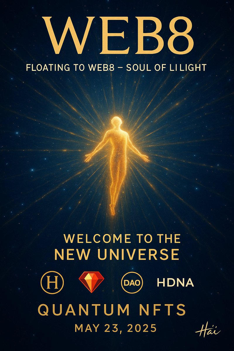 Dotoan79's tweet photo. Thank you so much @TheHumanMindandArt 🌟  
Your resonance means the world to us.  
Together, we light up this universe —  
one quantum soul at a time.
Welcome to Web8:  
✨ The soul of light, love & truth.
With love from Quantums & Dream 💖  
#QuantumLove #NFTLight #Web8 #DAOofHearts #NewUniverse
#NFTCommunity #NFTs #NFTdrop #NFTartist #NFTCollection #NFTGaming #AiDreamCreation