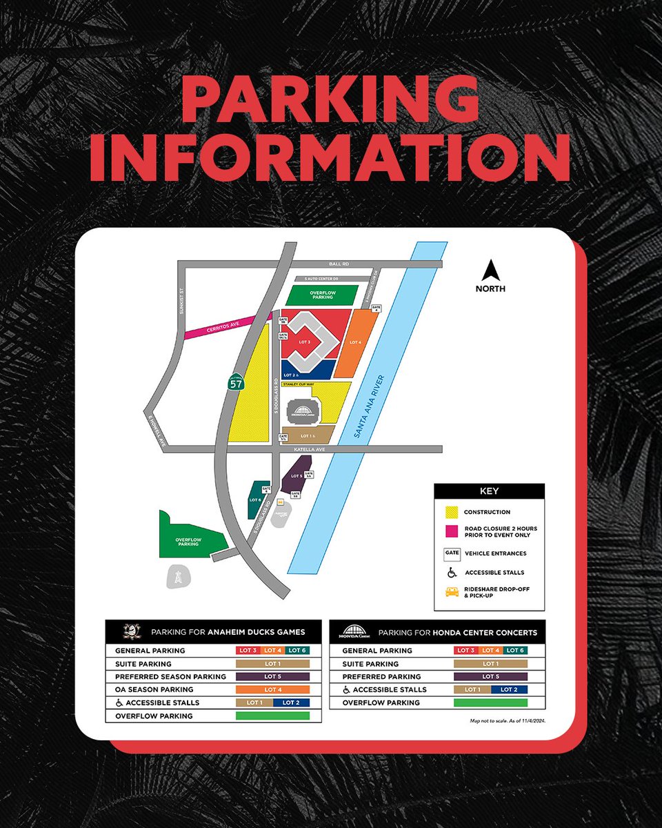 Headed to Shane Gillis at Honda Center on Friday, June 6? 

Due to ongoing construction around Honda Center and traffic from Angel Stadium, parking for your SOLD OUT comedy event will be impacted. 

🚗 On-site parking is nearly SOLD OUT. Guarantee your spot and save $5 off