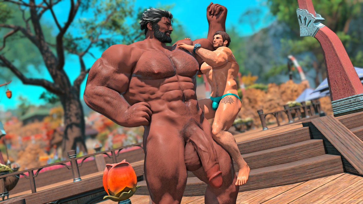 Theres a few benifits to being this boofy- I think my friend here agrees.

Day 30 - Boof

[ Featuring: <a href="/Koji_Benrik/">Kojiro</a> ]
[ #BoofyMonth #BARA #GayNSFW #ffxivlewds ]