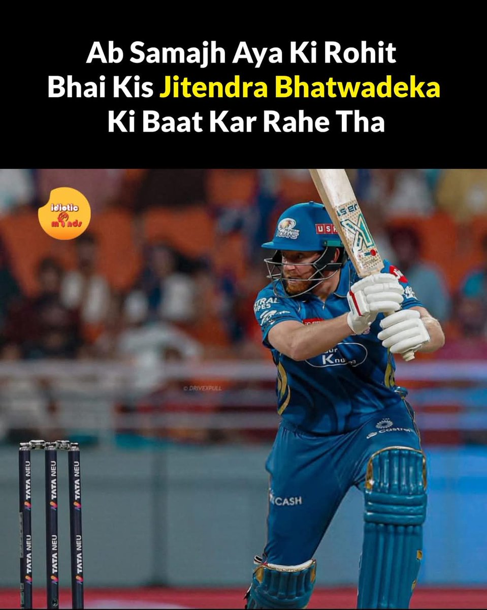 Script dekhi mittar!!!! 
Jb means not Jitendra bhatwadeka (JB)
It means jonny baristow (JB)

#MIvsGT #GTvsMI #RohitSharma𓃵 #RohitSharma #kusalmendis #SaiSudharsan #ShubmanGill ##TrendingNow #SachinTendulkar #MSDhoni #ViratKohli𓃵