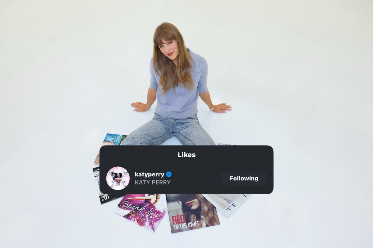 todaykatyp's tweet photo. .@katyperry liked @taylorswift13’s Instagram post announcing the purchase of her own masters. https://t.co/cG7II4P5B2