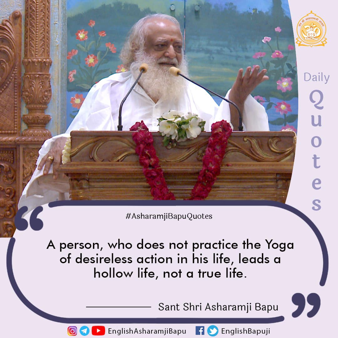 This Anmol Vachan is a profound reflection on the nature of selfless service and inner fulfillment.

One must first understand the concept of desireless action, which is akin to the ancient philosophy of Nishkam Karma as presented in the Bhagavad Gita. This yoga emphasizes