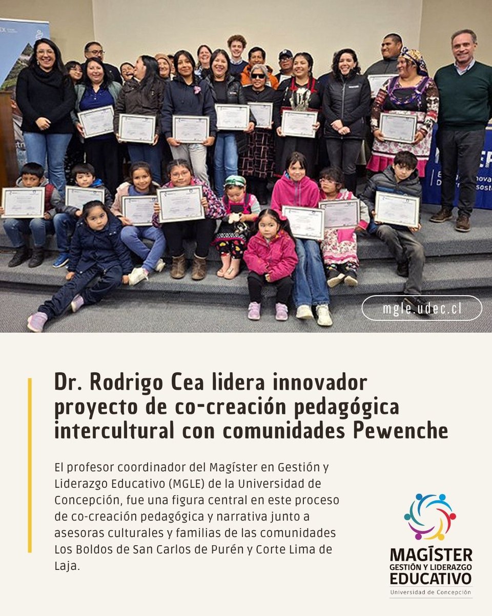 Mg. Gestión y Liderazgo Educativo UdeC tweet media