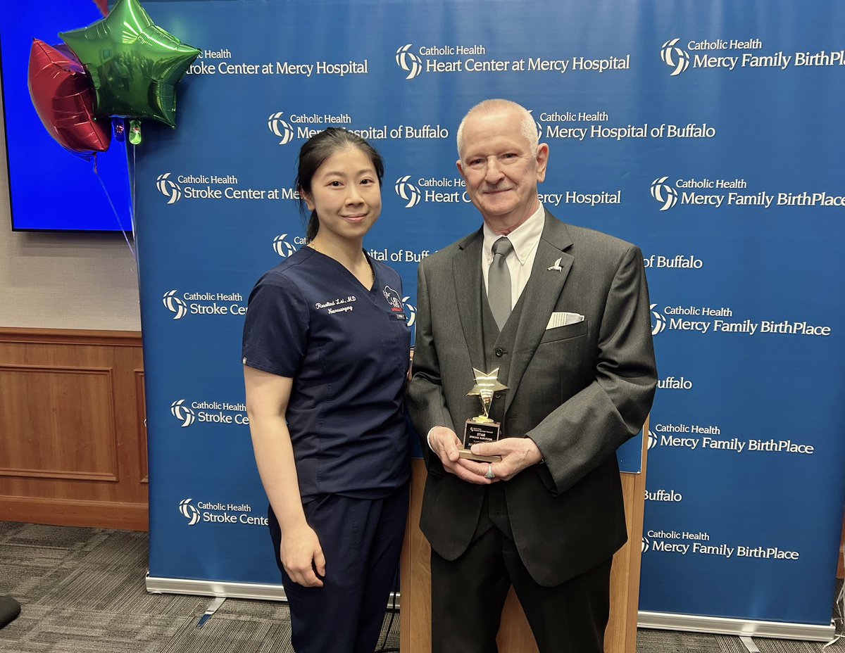 Rosalind Lai, MD (@rosalind_lai) on Twitter photo During this #Stroke Awareness Month, proud to celebrate my patient who came back from hemiplegia to full recovery.
Honored to present this award and share his story. 🏆
Moments like this are what it’s all about. 🌟
<a href="/American_Heart/">American Heart Association</a> <a href="/UB_Neurosurgery/">UB Neurosurgery (UBNS)</a> <a href="/UBuffalo/">UBuffalo</a> <a href="/ubnsvascular/">UBNS Vascular</a> During this #Stroke Awareness Month, proud to celebrate my patient who came back from hemiplegia to full recovery.
Honored to present this award and share his story. 🏆
Moments like this are what it’s all about. 🌟
<a href="/American_Heart/">American Heart Association</a> <a href="/UB_Neurosurgery/">UB Neurosurgery (UBNS)</a> <a href="/UBuffalo/">UBuffalo</a> <a href="/ubnsvascular/">UBNS Vascular</a>