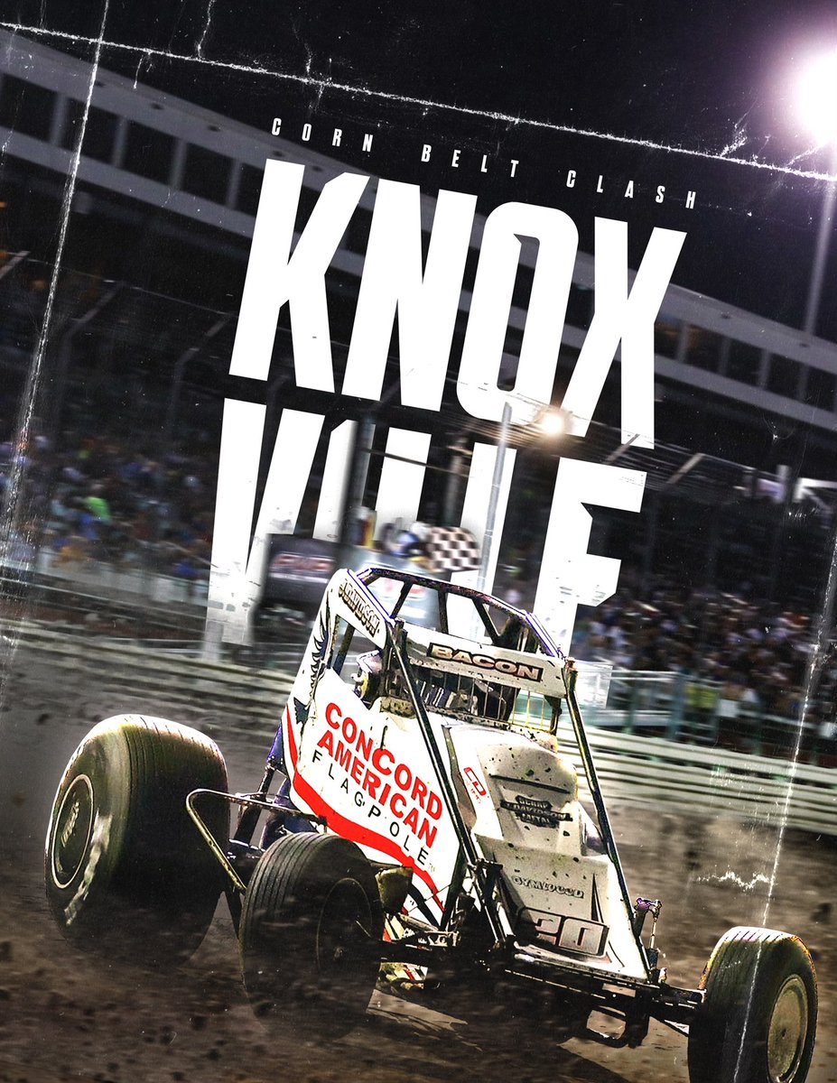 Rolling off 5th for the USAC A Main here at night 1 of the Cornbelt Clash at Knoxville