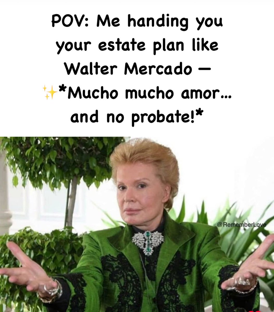 Walter Mercado knew the stars—you should know your heirs will be protected. #EstatePlanning #LegacyWithLove Let’s do your plan ✅