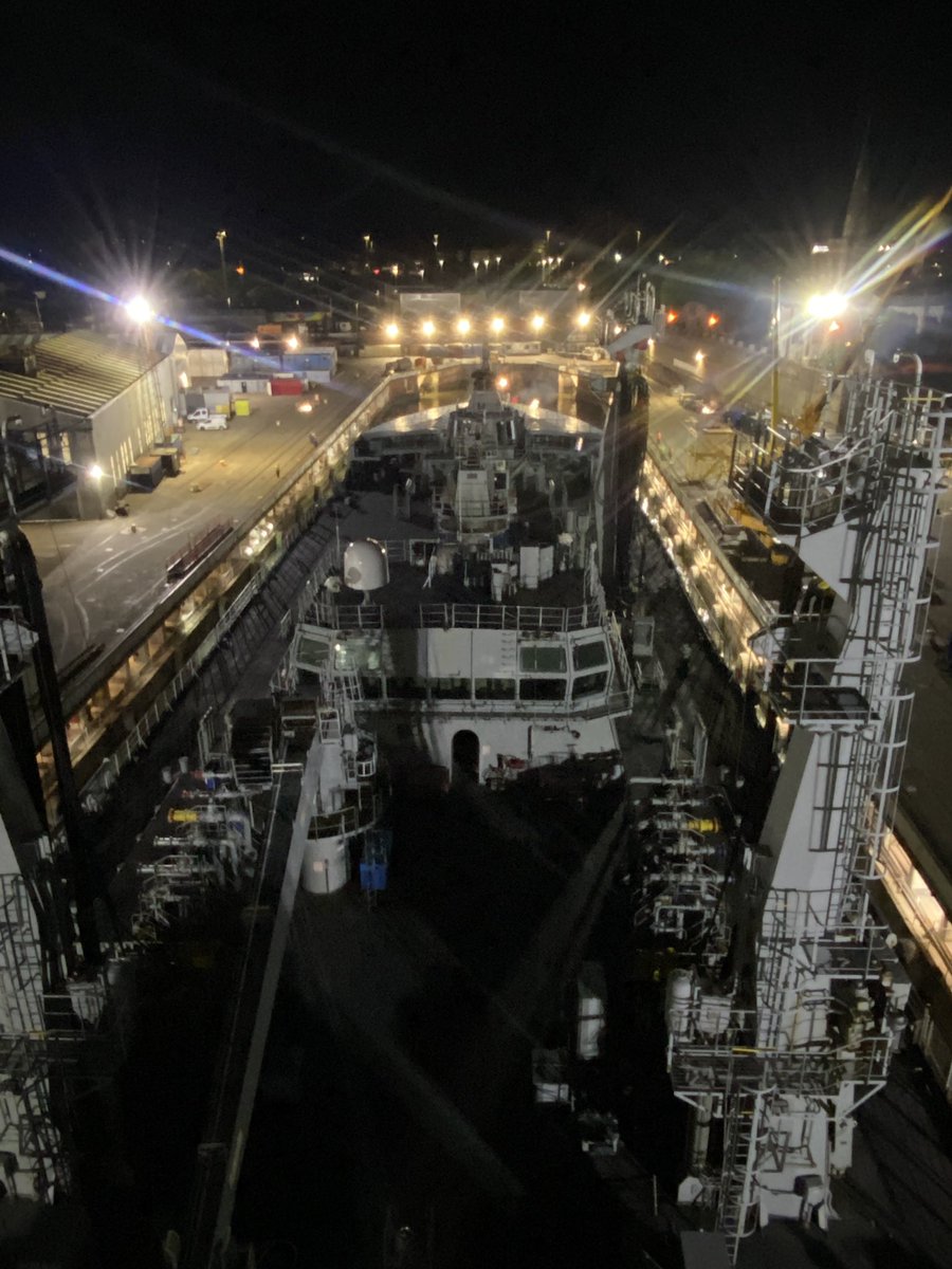 RFA Tidesurge (@rfatidesurge) on Twitter photo Late Night, Early Morning Arrival. Time 🕰️ for some Maintenance. <a href="/RFAHeadquarters/">Royal Fleet Auxiliary</a> <a href="/RoyalNavy/">Royal Navy</a> <a href="/CammellLaird/">Cammell Laird</a> #pilot #tugs #navigation #engineering #catering #OneTeam #maintenance #certification #crewchange #capabilities Late Night, Early Morning Arrival. Time 🕰️ for some Maintenance. <a href="/RFAHeadquarters/">Royal Fleet Auxiliary</a> <a href="/RoyalNavy/">Royal Navy</a> <a href="/CammellLaird/">Cammell Laird</a> #pilot #tugs #navigation #engineering #catering #OneTeam #maintenance #certification #crewchange #capabilities