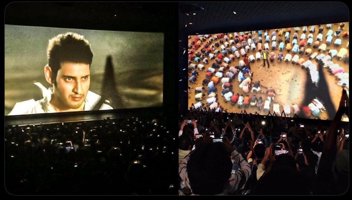 #Khaleja4K Celebrations &amp; euphoria all over. ❤‍🔥❤‍🔥❤‍🔥

Anakapalle to America 🙌

 True SUPERSTAR Stardom. 
#KhalejaReRelease