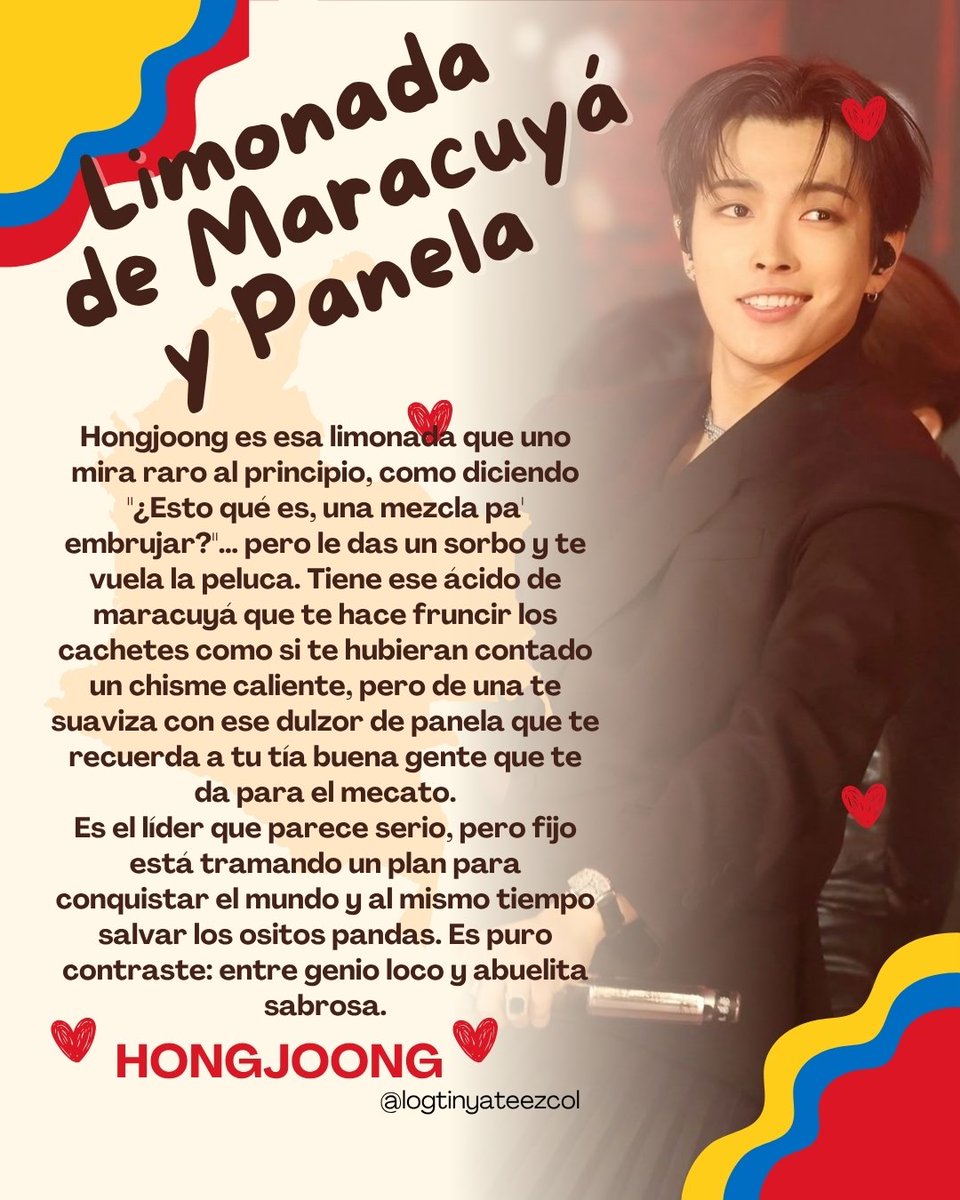 Logtiny2410's tweet photo. Una limonadita de maracuyá para esta sed de verlo en el escenario 🔥

#InYourFantasyColombia
#WeWant_ATEEZinCOLOMBIA

@ATEEZOfficial @kqent @aegpresents @AEGworldwide
@Fenix_latam @FnixColomb15751 @Paramo_presenta @OcesaColombia @Moveconcertsco https://t.co/4UHduZ9P1C