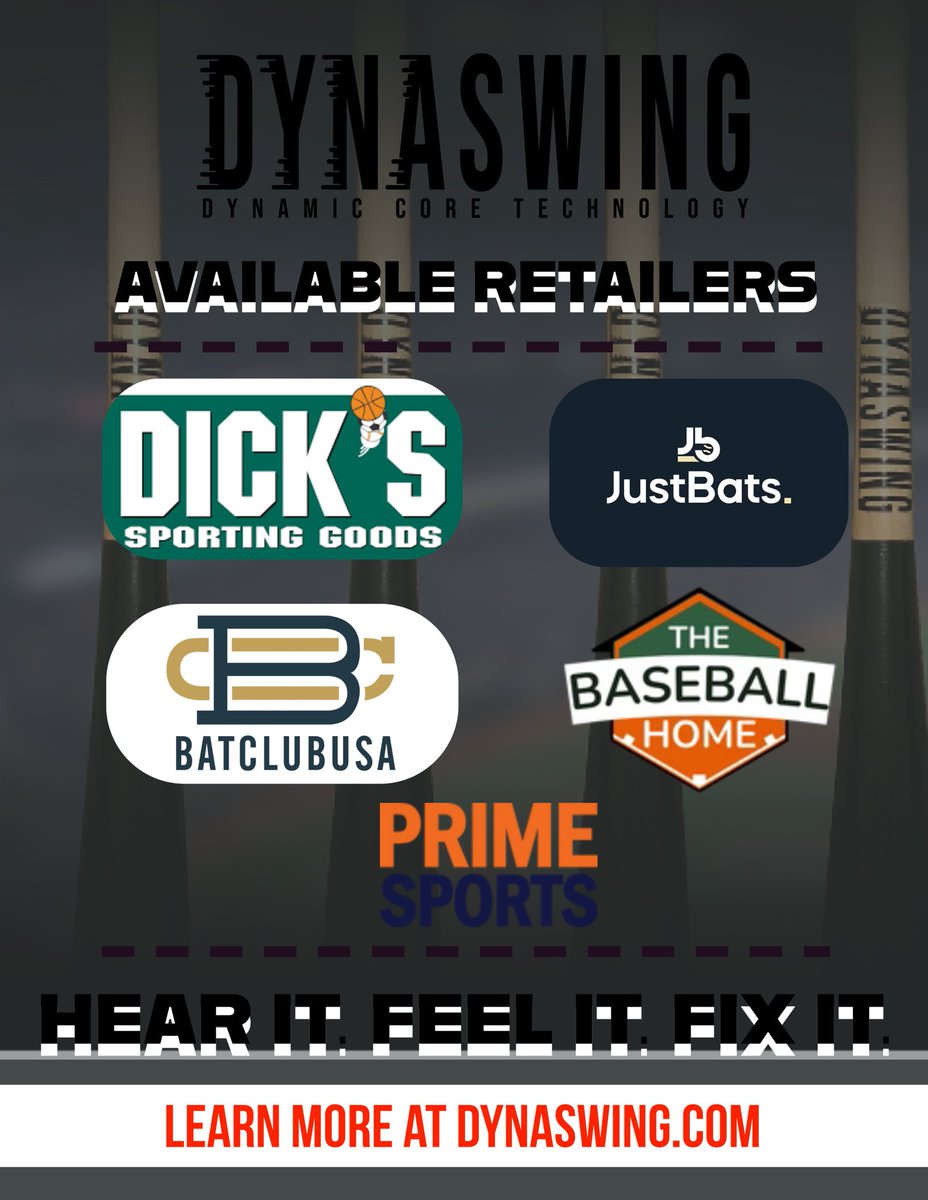 Wherever you do your baseball shopping, Dynaswing Training Bats has you covered at these great retailers!

Learn more at Dynaswing.com

Any retailers/facilities interested in carrying our products, email dynaswingbaseball@gmail.com