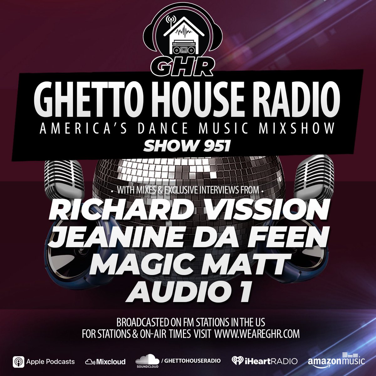 Ghetto House Radio (@ghettohouse) on Twitter photo Dope show coming up! <a href="/richardvission/">Richard Vission</a> <a href="/jeaninedafeen/">🌴☯️Jeanine ☯️🌴</a> <a href="/magicmattmix/">MAGIC MATT</a> and <a href="/djaudio1/">A DJ named AUDIO1</a> in the mix. Listen tonight <a href="/Wild949/">WiLD 94.9</a> 1A-3A PST. #radio #dj
LISTEN 🎧
wild949.com/listen Dope show coming up! <a href="/richardvission/">Richard Vission</a> <a href="/jeaninedafeen/">🌴☯️Jeanine ☯️🌴</a> <a href="/magicmattmix/">MAGIC MATT</a> and <a href="/djaudio1/">A DJ named AUDIO1</a> in the mix. Listen tonight <a href="/Wild949/">WiLD 94.9</a> 1A-3A PST. #radio #dj
LISTEN 🎧
wild949.com/listen