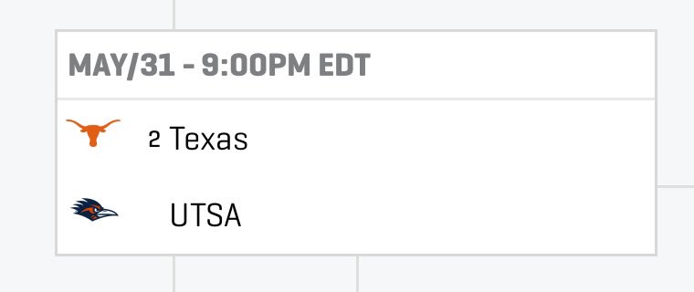 Bring on Texas! 8 o’clock tomorrow night UTSA will try to follow up a program-first NCAA tournament win by upsetting the tourney’s No. 2 overall seed. 👀