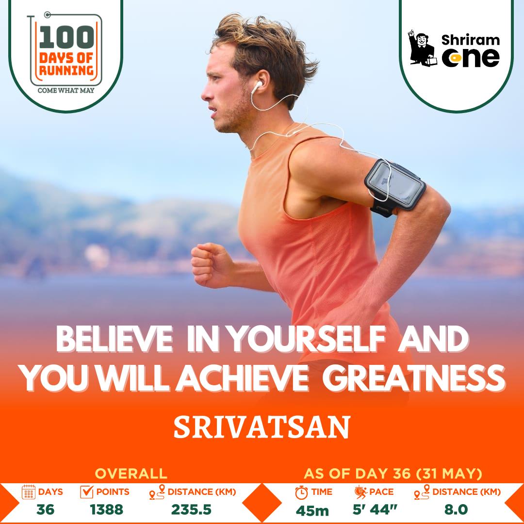 ssrivatsan's tweet image. Day 36 / 100 #100DaysofRunning
Hit 200K this month. More distance, better average pace compared to May 2024 🏃