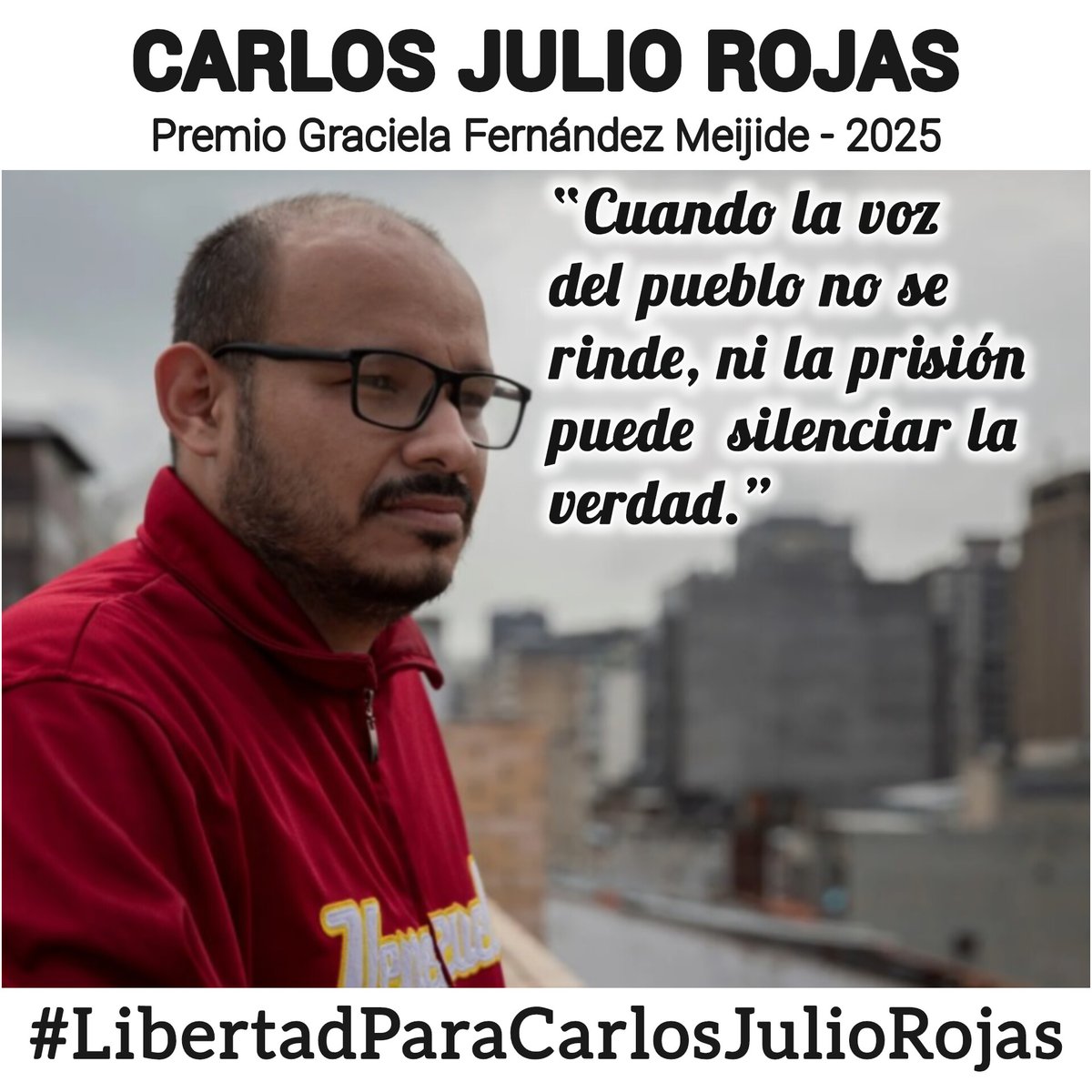 Carlos Julio Rojas (@carlosjrojas13) on Twitter photo #LibertadParaCarlosJulioRojas #PresodeConciencia #DDHH #LibertadParaLosPresosPoliticos
<a href="/freddyzur/">freddyzur</a> <a href="/CNPCaracas/">CNP Caracas</a> <a href="/CADAL/">CADAL</a> <a href="/FrecuenciaNoti/">Frecuencia Noticias🔊</a> <a href="/allerim62/">Mirella Salazar</a> <a href="/LaCausaRVe/">La Causa Я</a> <a href="/majinyaya1965/">Hernán Pazmiño</a> <a href="/JuezFrancisco/">Francisco Hernández</a> #DDHH #LiberenACarlosJulio
<a href="/14ymedio/">14ymedio</a> @AmnistiaNovara <a href="/DossierVzla/">Dossier Venezuela</a> <a href="/HavanaBerlinCXN/">Jorge L. García Vázquez “Havana-Berlin Connection”</a> #LibertadParaCarlosJulioRojas #PresodeConciencia #DDHH #LibertadParaLosPresosPoliticos
<a href="/freddyzur/">freddyzur</a> <a href="/CNPCaracas/">CNP Caracas</a> <a href="/CADAL/">CADAL</a> <a href="/FrecuenciaNoti/">Frecuencia Noticias🔊</a> <a href="/allerim62/">Mirella Salazar</a> <a href="/LaCausaRVe/">La Causa Я</a> <a href="/majinyaya1965/">Hernán Pazmiño</a> <a href="/JuezFrancisco/">Francisco Hernández</a> #DDHH #LiberenACarlosJulio
<a href="/14ymedio/">14ymedio</a> @AmnistiaNovara <a href="/DossierVzla/">Dossier Venezuela</a> <a href="/HavanaBerlinCXN/">Jorge L. García Vázquez “Havana-Berlin Connection”</a>