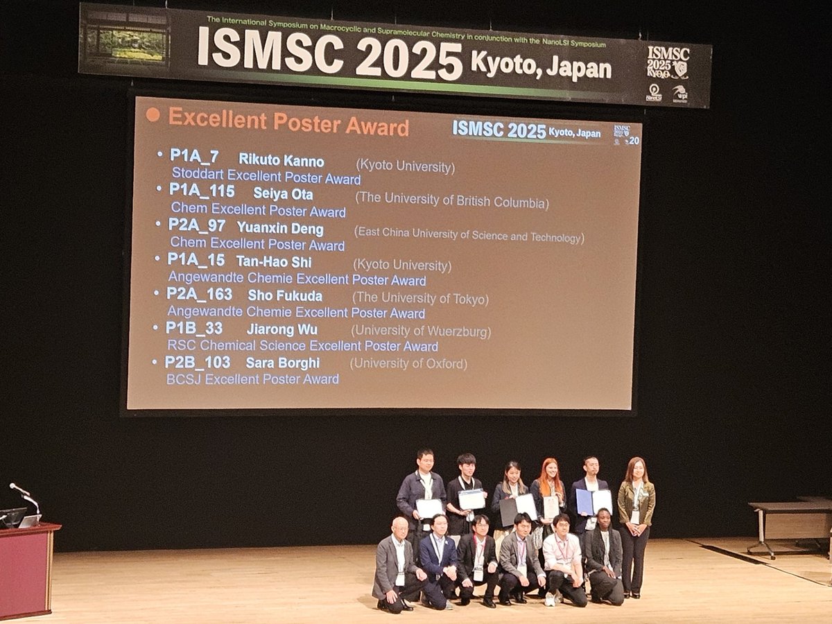 GalliumWu's tweet image. Thrilled that I got a poster prize 😀Thank everyone who is interested in our work and for inspiring discussions ✨✨✨ It was a great conference! #ismsc2025
