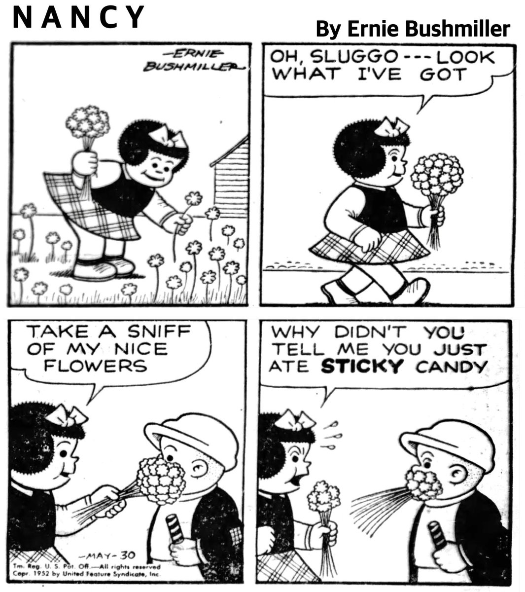 Nancy By Ernie Bushmiller 
May 30, 1952