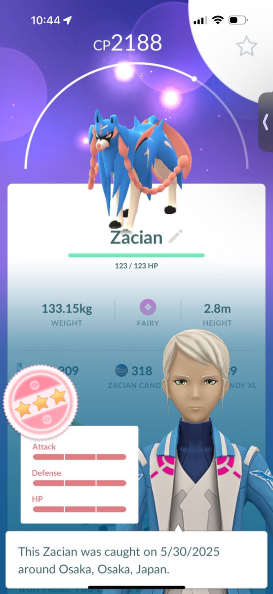 We’re ahead of schedule!!!!!! Hundo Zacian!

Thanks <a href="/ItsFleeceKing/">FleeceKing</a> in Japan! 

#PokemonGO #pokemongoapp