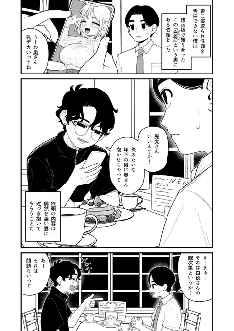 若い男に大好きな妻を寝取らせるお話① 