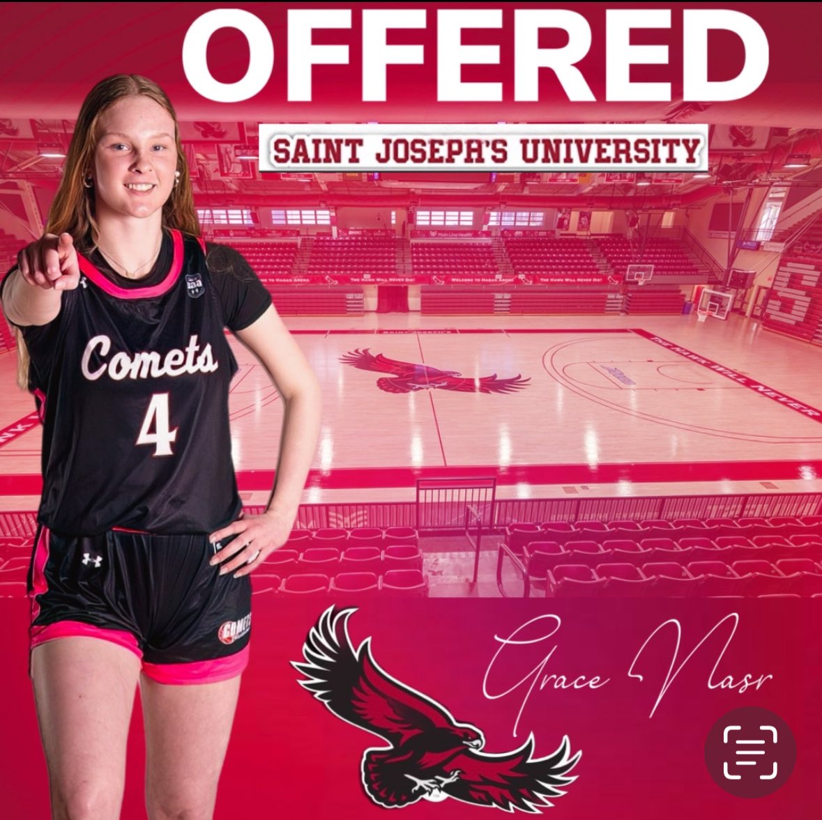 Grace Nasr (@gj_nasr) on Twitter photo After a great call with Coach Griffin, I’m excited to receive an offer from <a href="/SJUHawks_WBB/">Saint Joseph's WBB</a>!! <a href="/CometsBallers/">Comets Basketball</a> <a href="/NDA_basketball/">Notre Dame Basketball🏀</a> After a great call with Coach Griffin, I’m excited to receive an offer from <a href="/SJUHawks_WBB/">Saint Joseph's WBB</a>!! <a href="/CometsBallers/">Comets Basketball</a> <a href="/NDA_basketball/">Notre Dame Basketball🏀</a>