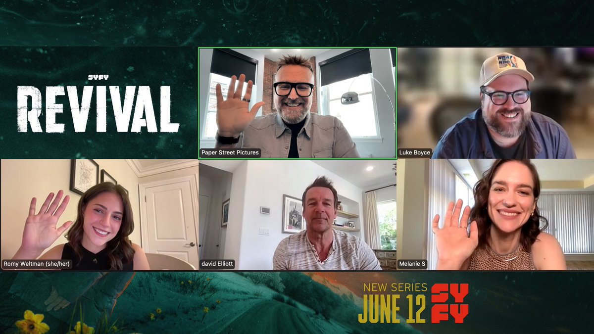 REVIVAL press day! 

<a href="/SYFY/">SYFY</a> <a href="/peacock/">Peacock</a> <a href="/MelanieScrofano/">Melanie Scrofano</a> <a href="/PaperStPictures/">Paper Street Pictures</a> <a href="/SYFYWIRE/">SYFY WIRE</a>