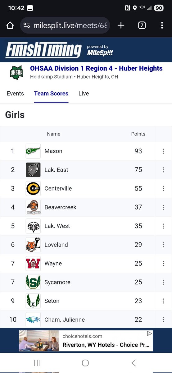 Lakota East Track & Field (@lakotaeasttf) on Twitter photo Our Girls Team earned Regional Runner-Up tonight at the #OHSAA #Region4 #Championship!๐ช๐พ๐๐พ๐๐พ๐ We are so proud of every single one of our girls who competed this week and those who helped us get here! You all are amazing! Up next... #State #LetsFly <a href="/LakotaEastAD/">Jill E. Meiring</a> <a href="/EAST_HAWKS/">Lakota East High</a> Our Girls Team earned Regional Runner-Up tonight at the #OHSAA #Region4 #Championship!๐ช๐พ๐๐พ๐๐พ๐ We are so proud of every single one of our girls who competed this week and those who helped us get here! You all are amazing! Up next... #State #LetsFly <a href="/LakotaEastAD/">Jill E. Meiring</a> <a href="/EAST_HAWKS/">Lakota East High</a>