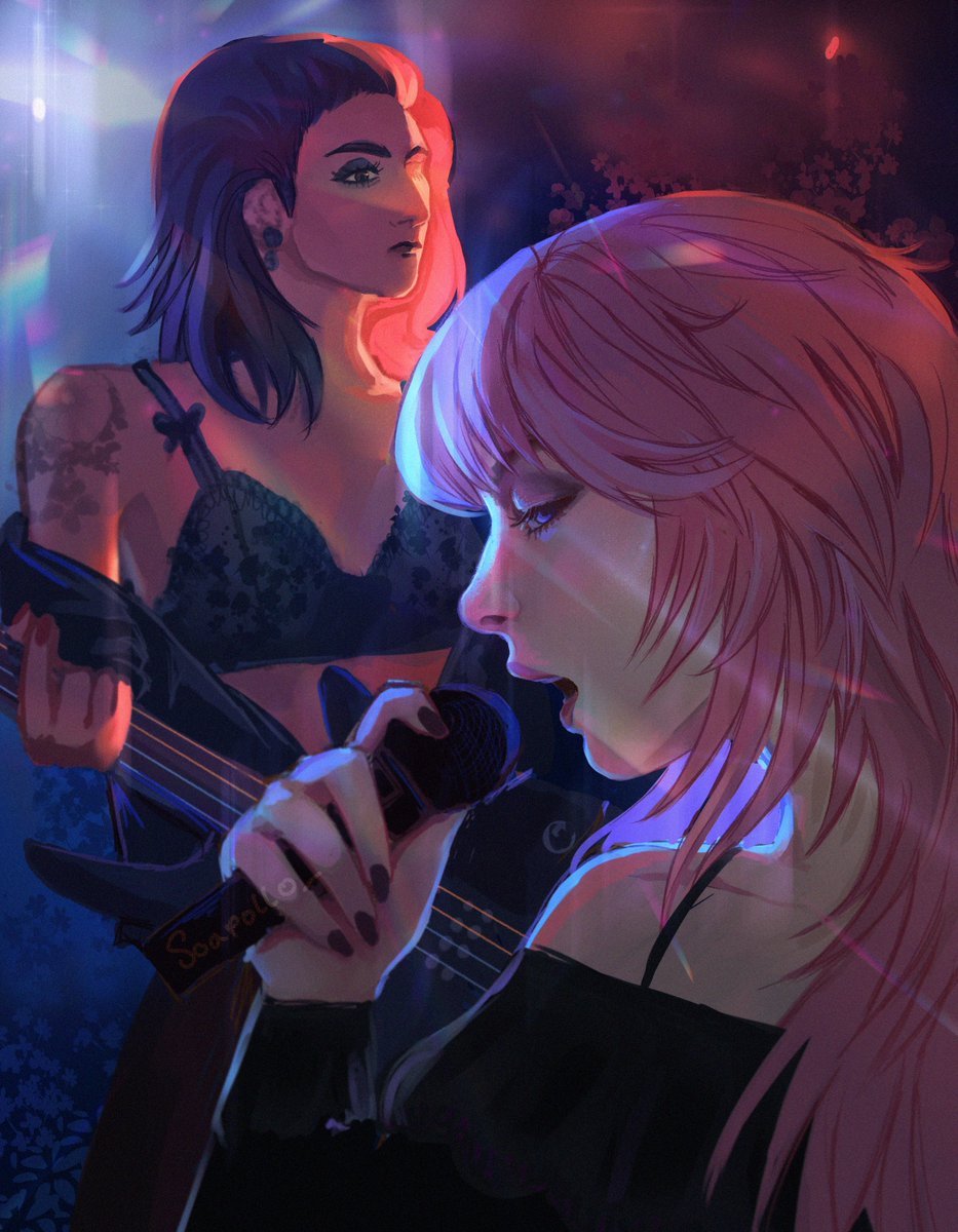 Marigold and Carmine #ocart // I'm participating in art fight again this year! artfight.net/~soapollo