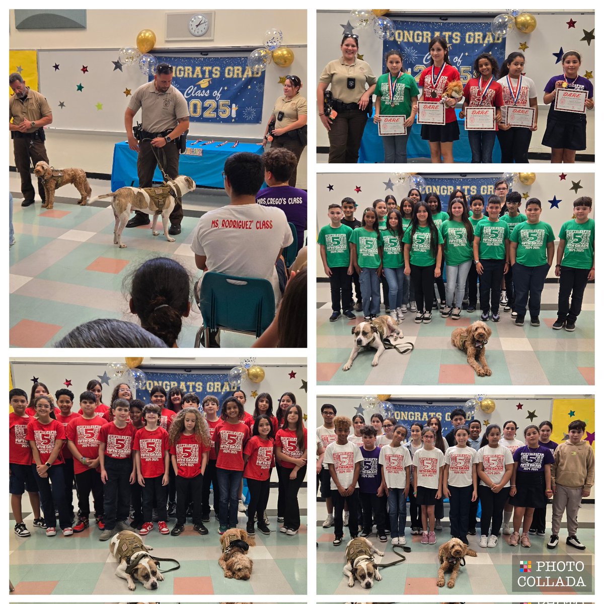 D.A.R.E. Program Graduation on 5/30/25. Thank you, Officer Serrano, for the valuable lessons; our 5th graders are now more equipped to make the right choices in life. We loved K9 Sparky and Joey! @<a href="/miamidadek9/">Miami Dade K-9 Police Dogs</a>