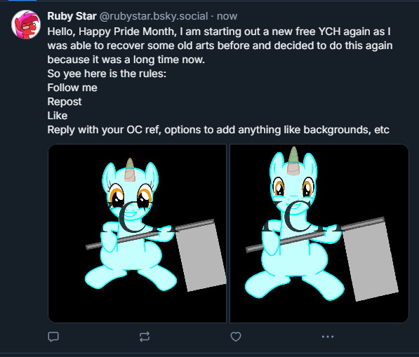 ruby_shines's tweet image. Starting out my first free YCH on BlueSky now since I don't planning to do YCH again on X, so feel free to join or just contact me if you guys can't get BlueSky but still find me in other ways.