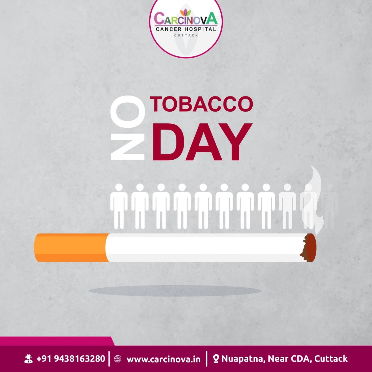 CarcinovaH's tweet photo. #WorldNoTobaccoDay  let us pledge to uproot the plague of tobacco use from our society and to save so many precious lives that are lost due to tobacco usage .#NoTobacco #WorldNoTobaccoDay2025 #carcinovacancerhospital #bestcancerhospital #BestCancerTreatment #bestcancerdoctor https://t.co/oN6uIUQpz4