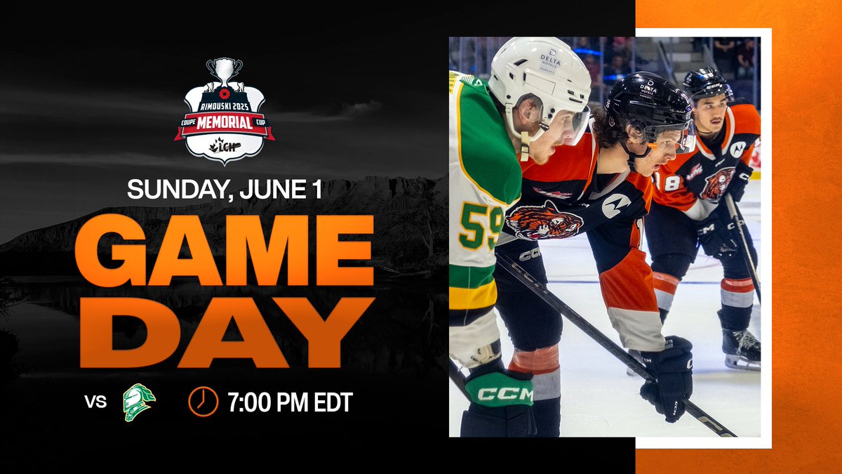 It all comes down to one game!

🆚 London Knights
⏰ 7:00 PM EDT
📍 Coliseum Sun Life Financial

Read more -> chl.ca/whl-tigers/

#MemorialCup