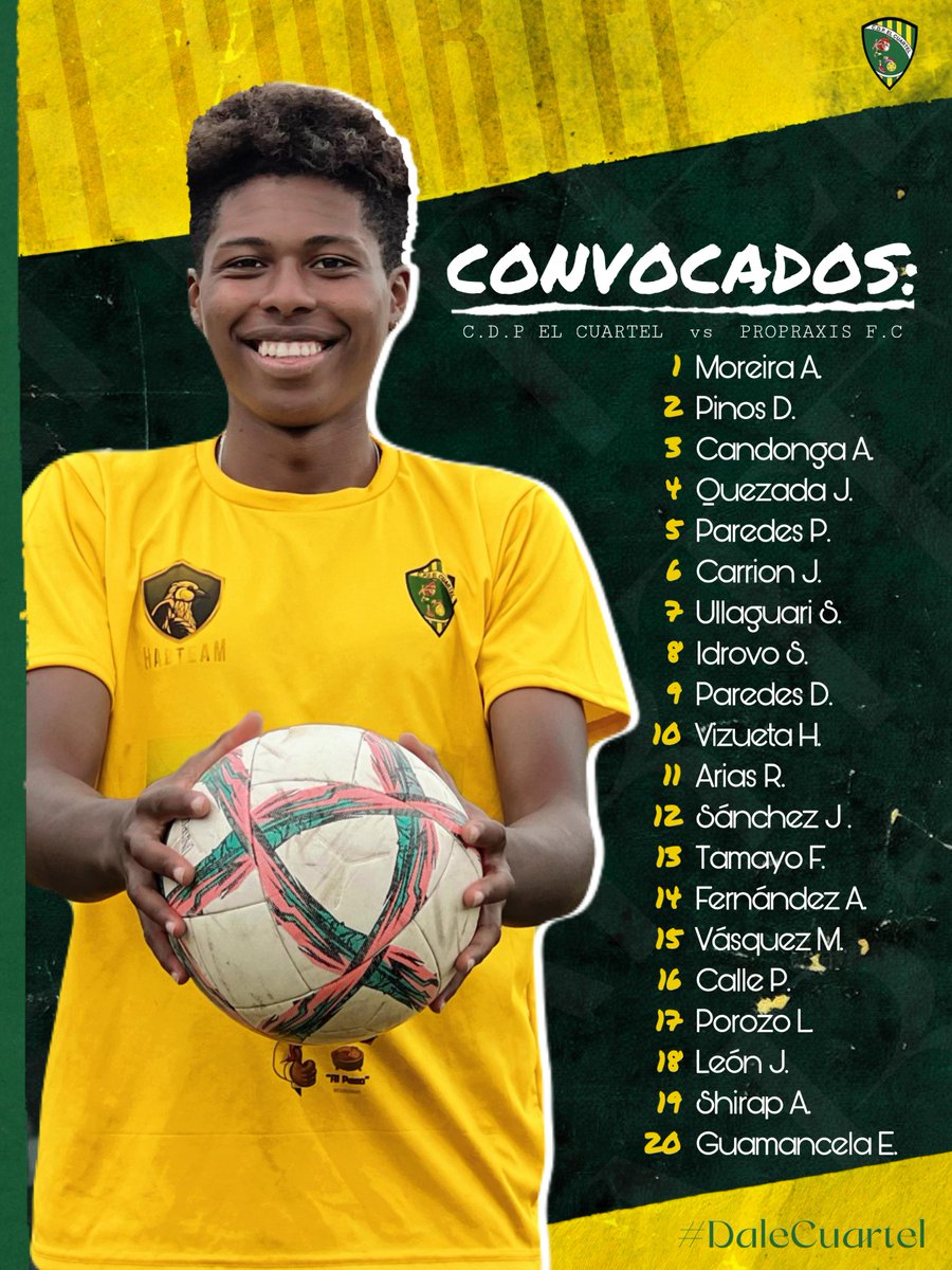 ClubCuartel's tweet photo. ¡Nuestros convocados! ⚽️💪 https://t.co/AZQtbaXg4b