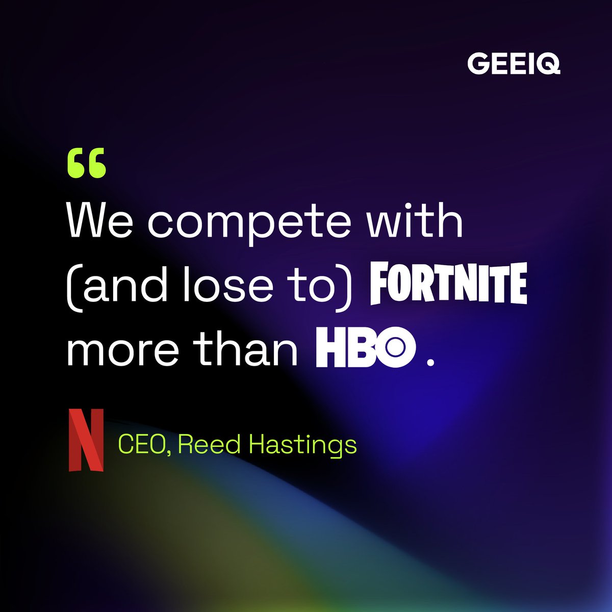 Why did Netflix say Fortnite is a bigger threat than HBO?

Because attention has a new home — and it’s not TV.