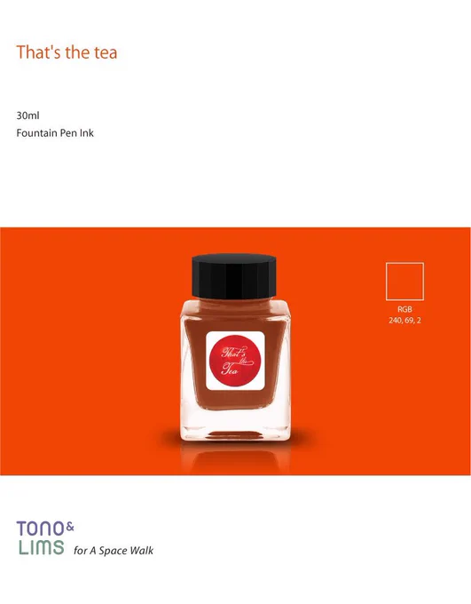 Tono&amp;Lims()さんに 新作インクを作っていただきました。 "That's the Tea" ずっと欲しかった、私のかくお茶の色のインクです。 あなたの思い出の中の、あのお茶の色でもあります。 6/7(土) #沼ケ2025 で販売予定 会場では特製シールとクリア栞をおつけします #沼ケ準備中