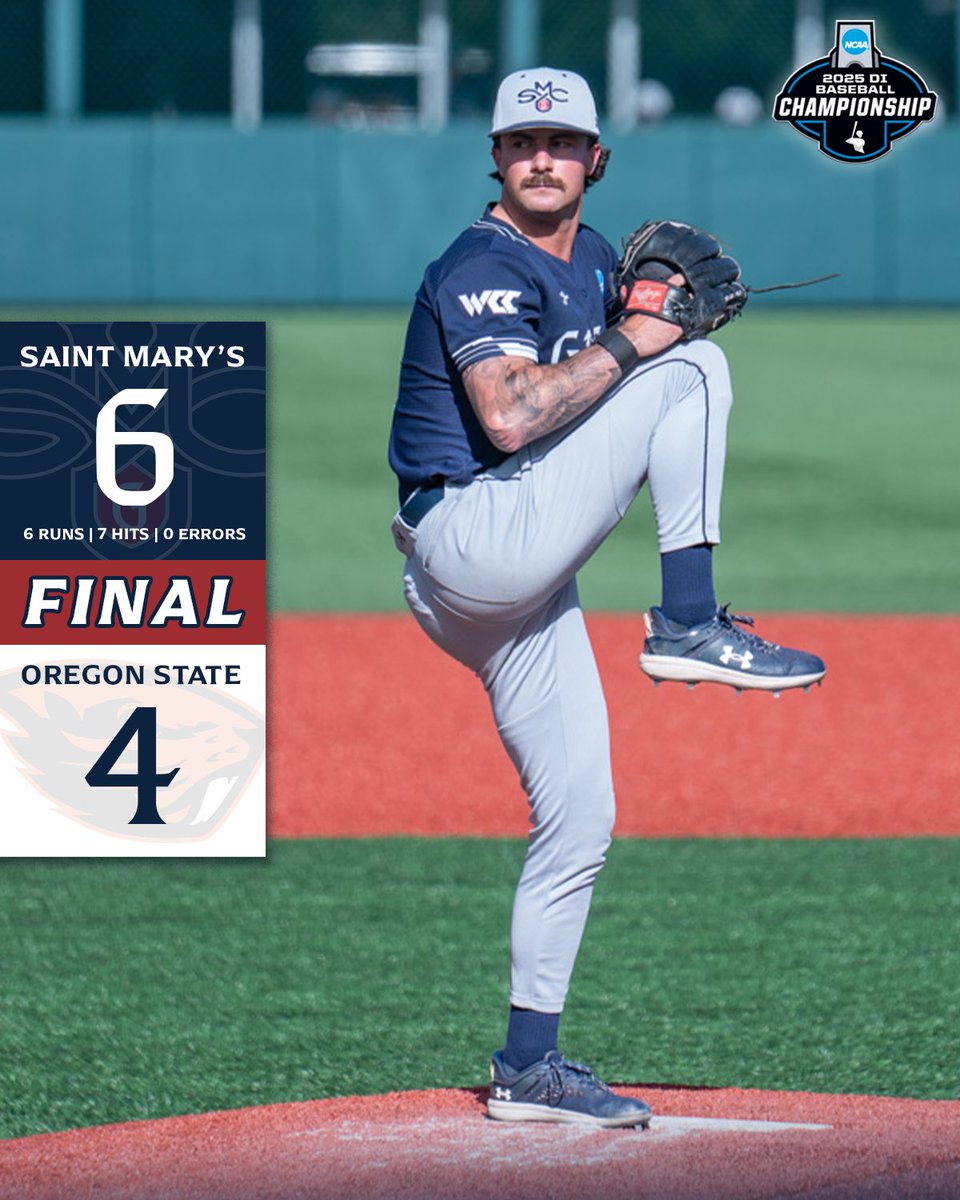 FINAL | SMC 6 - OSU 4

Infiltrated the dam and walked away with the win 😎

Dylan Delvecchio and Daniel Guevara-Castro combine for a season-high 16 Ks as the Gaels head to the winner’s bracket tomorrow against USC!

#GaelsRise