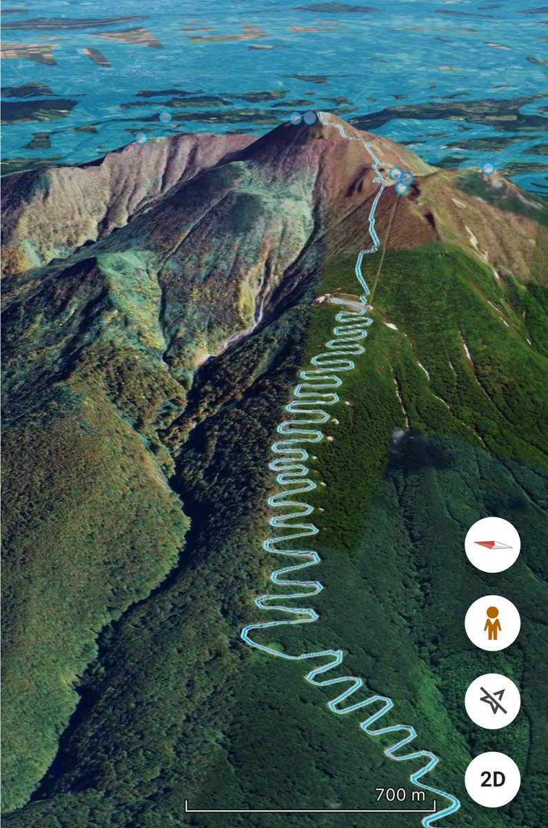 ストリートビュー表示させた津軽岩木スカイライン、凄まじい