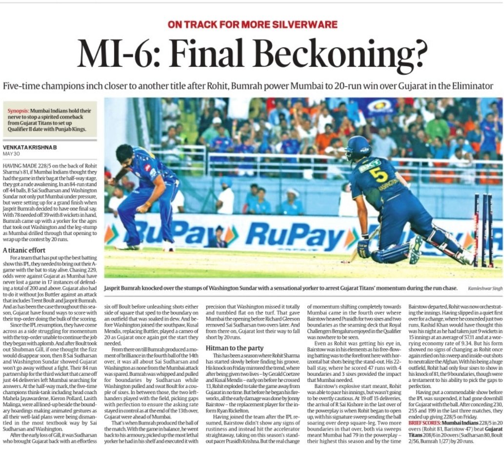 Headline 😀
Photo 💥

A good print day. 🗞️