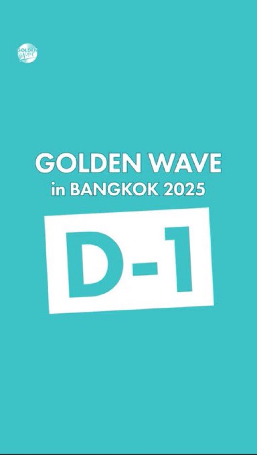 to the   much     anticipated     Golden   Wave   in 
Bangkok,   and   the  excitement    is  absolutely 
electric! 🌟 This original   D-1    selca   captures
 the perfect blend of style and   anticipation  as 
we count down to one of the most iconic K-pop 
events of the year.