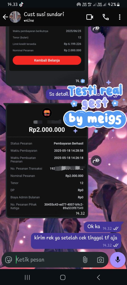 🌻TESTI 
*AKULAKU 2JT
*KREDIVO 2JT

TESTI LAINNYA BISA CEK LINK DI BIO😉

#zonauang #zonajajan #cairin