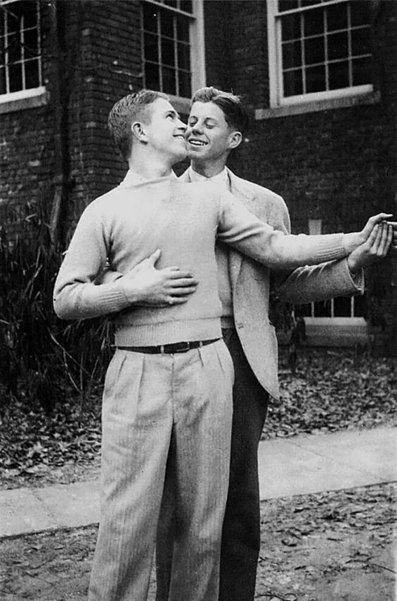 J.F.K and his best friend Lem Billings.