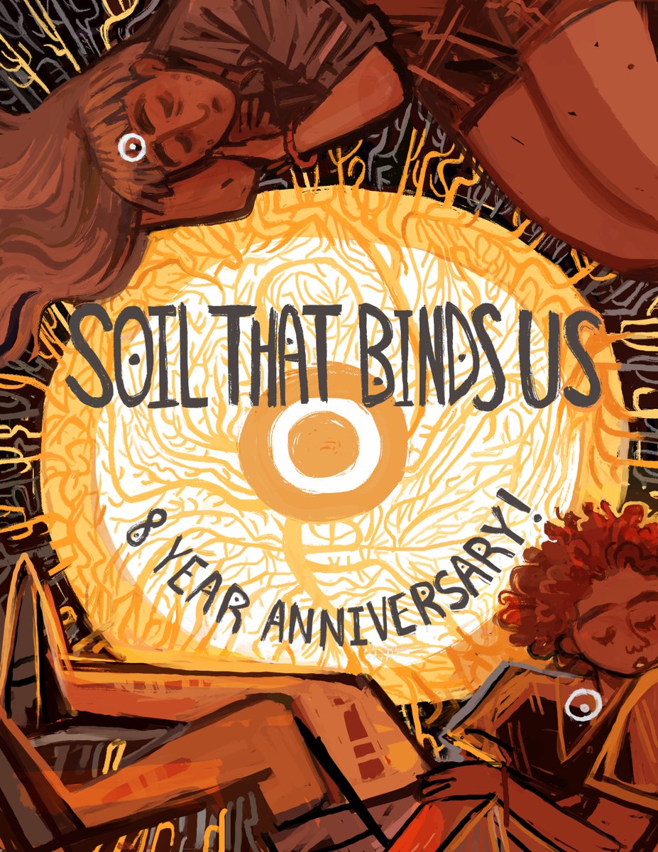 today marks 8 years of posting my ongoing 1600+ page and counting webcomic SOIL THAT BINDS US!!!!!!!!! AND I'M STILL GOINGGGGGGGGG!!!!!!!!!!!!!!!!!!!!!!!!!!!!!!!!!!!! JESUS CHRIST!!!