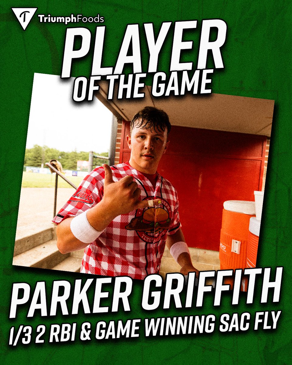 theSJmustangs's tweet photo. Your Tenderloins player of the game is Parker Griffith! 

Griffith went 1/3 with 2 RBI and the game winning sac fly! https://t.co/iHnlNfsdF9