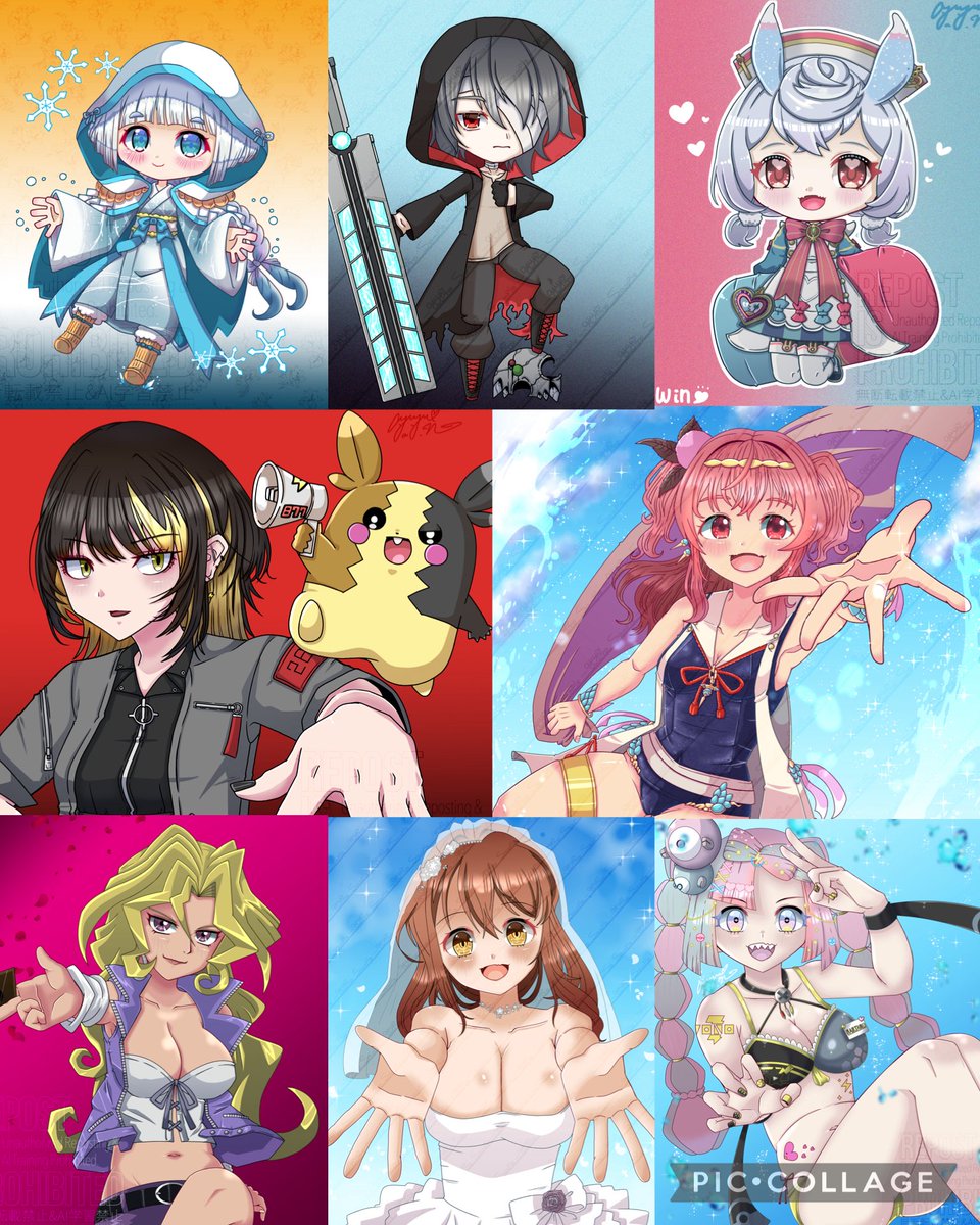 #今月描いた絵を晒そう
趣味絵とSkebのイラスト‼️
沢山のイラストが描けてHappy✨
来月もよろしくお願いします🥰💕✨