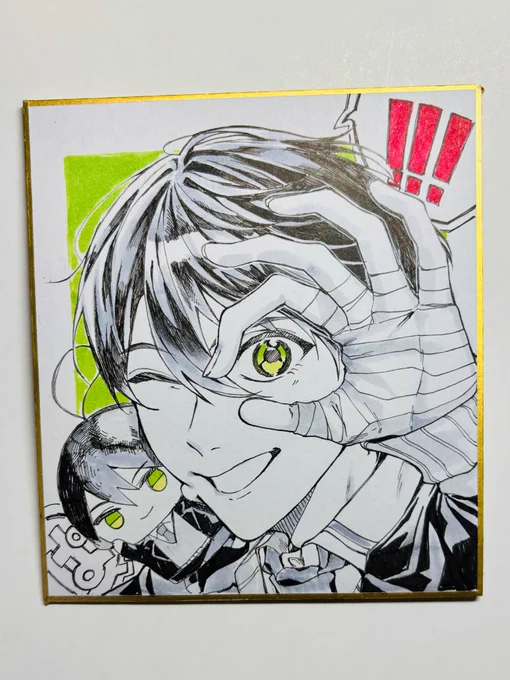 こういう色紙を…
にじそで頒布するか悩み中です 