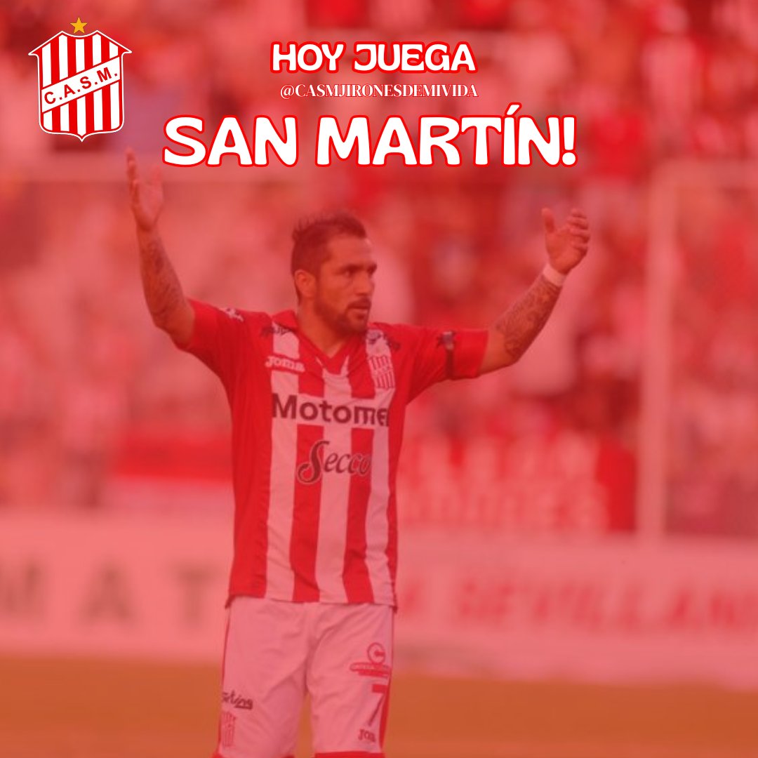 Hoy juega San Martín! 

🔴⚪️ #PrimeraNacional

🆚 San Miguel
📌 Fecha 17
📆 31 de mayo
⏰ 21:30 Hs.
🏟 La Ciudadela
📺 TyC Sports
👨‍⚖️ Pablo Echavarría

⚽️ #VamosCiudadela
#SanMartinTuc
#SanMartinDeTuc
#sanmartindetucuman
<a href="/casmoficial/">Club Atlético San Martín</a>