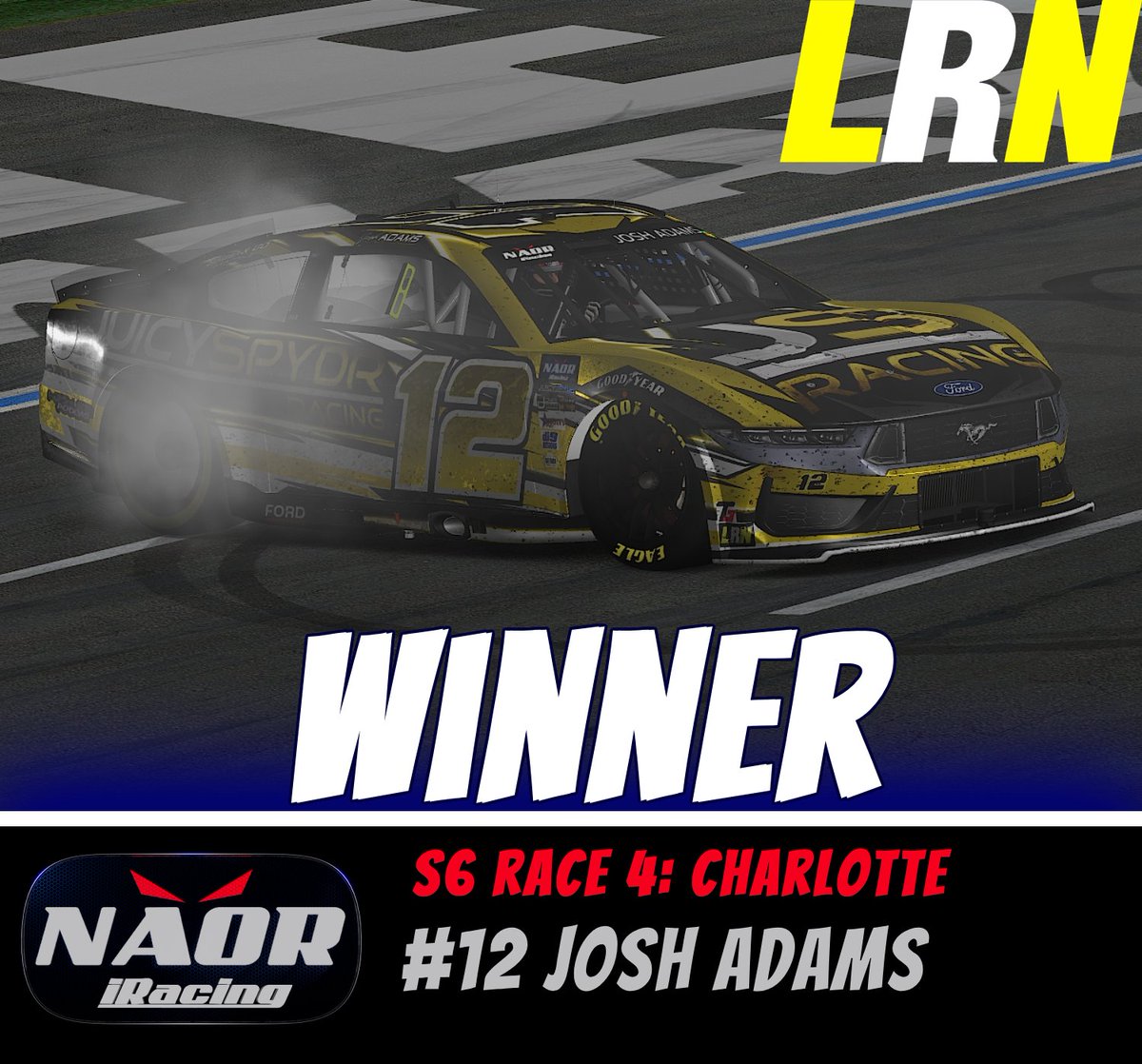 Josh Adams picks up the win at Charlotte after a thrilling last-lap battle with Jonathan Parker!