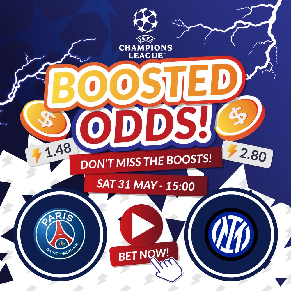 Have you seen the BOOSTED ODDS⁉️
Visit betting.co.zw now and check them out‼️
#MWOSMakesWinners
#TheHomeOfSportsBetting
